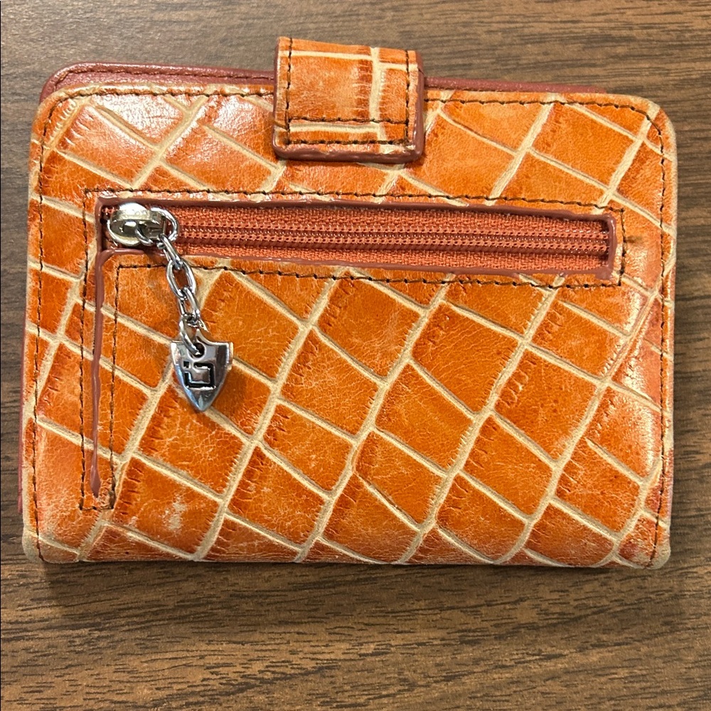 Orange Crocodile Pattern Wallet - image 3